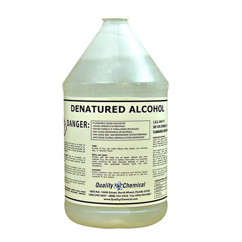 DENATURED ALCOHOL .
